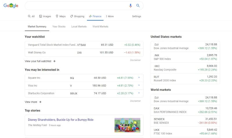 google finance