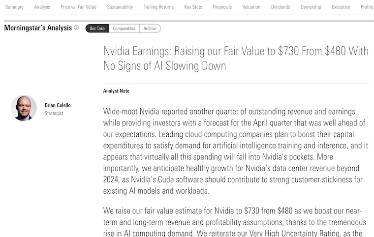 morningstar analysis